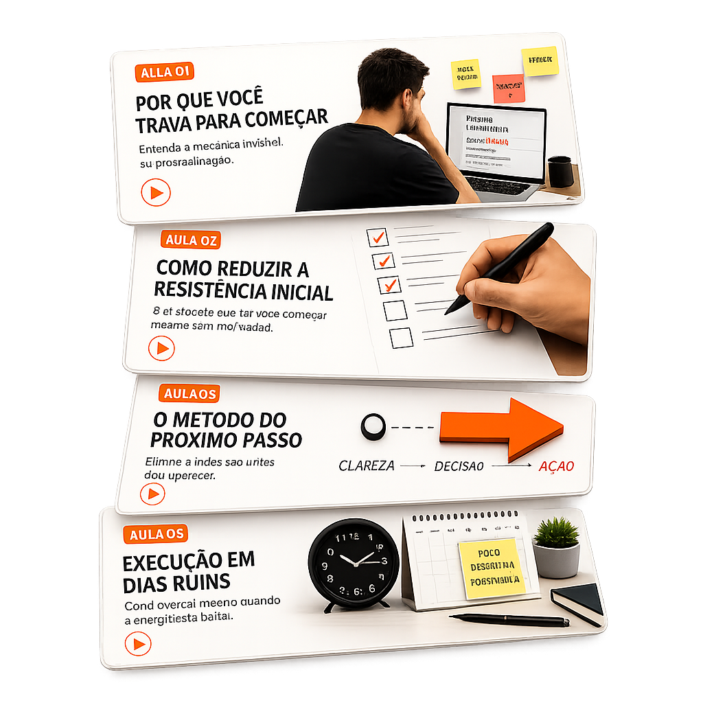 4 aulas em v&iacute;deo