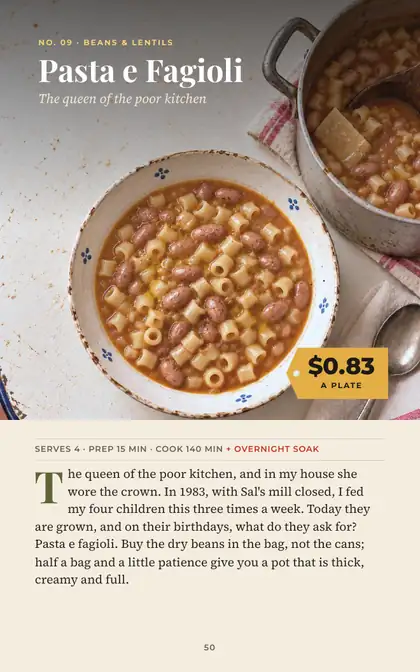 Pasta e Fagioli recipe page