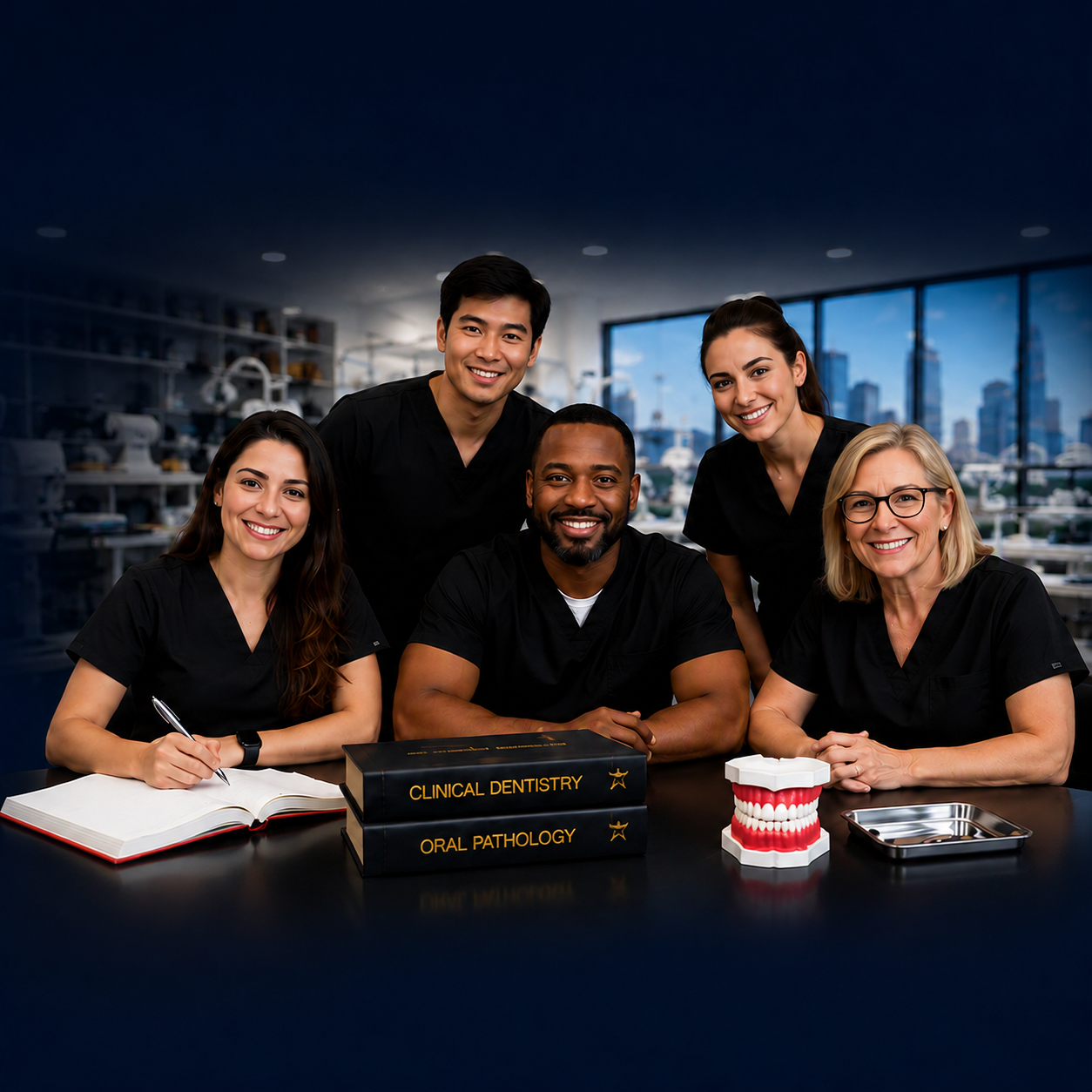 Dentistas Brasileiros em Cl&iacute;nica Moderna