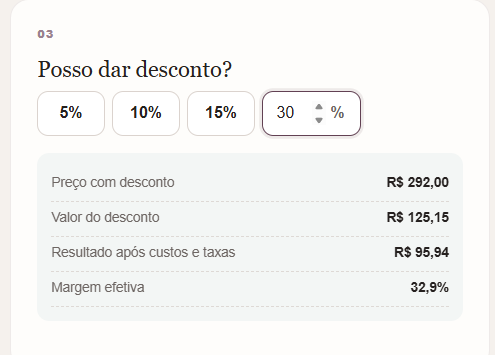 Simulador de desconto