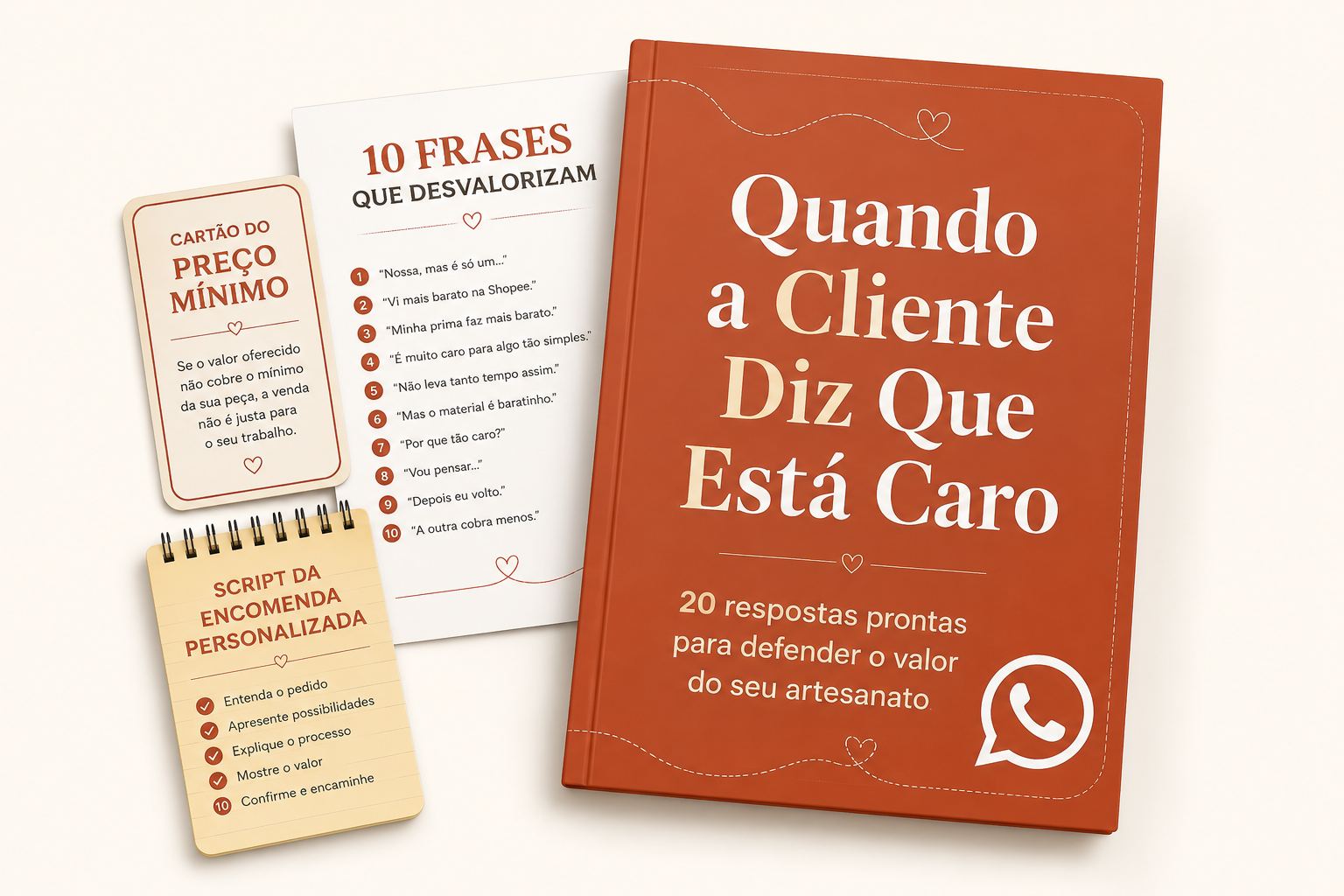 Mockup do Ebook Quando a Cliente Diz Que Est&aacute; Caro