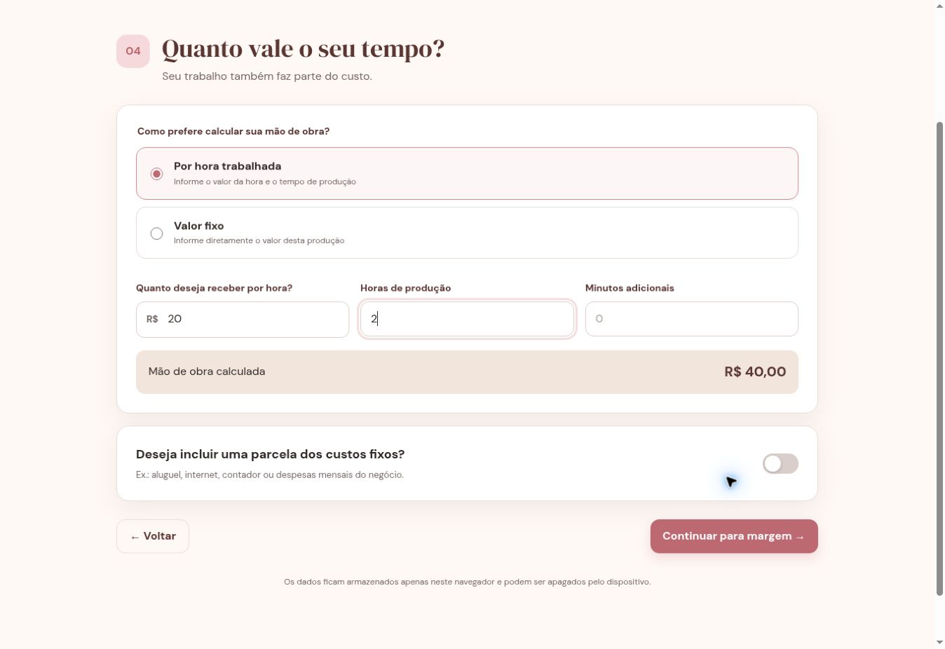 C&aacute;lculo de M&atilde;o de Obra