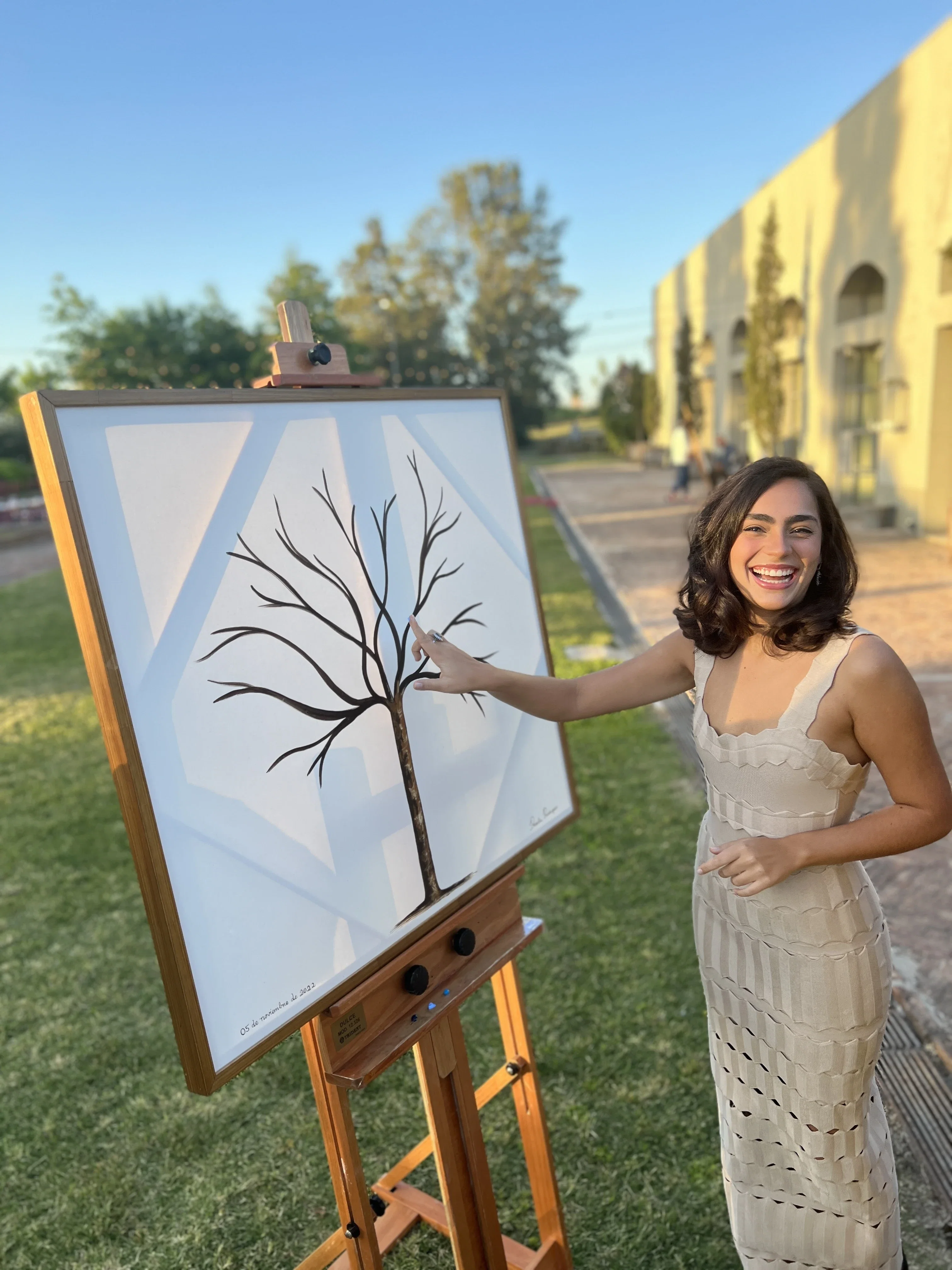 &Aacute;rvore de Digitais &mdash; obra emoldurada